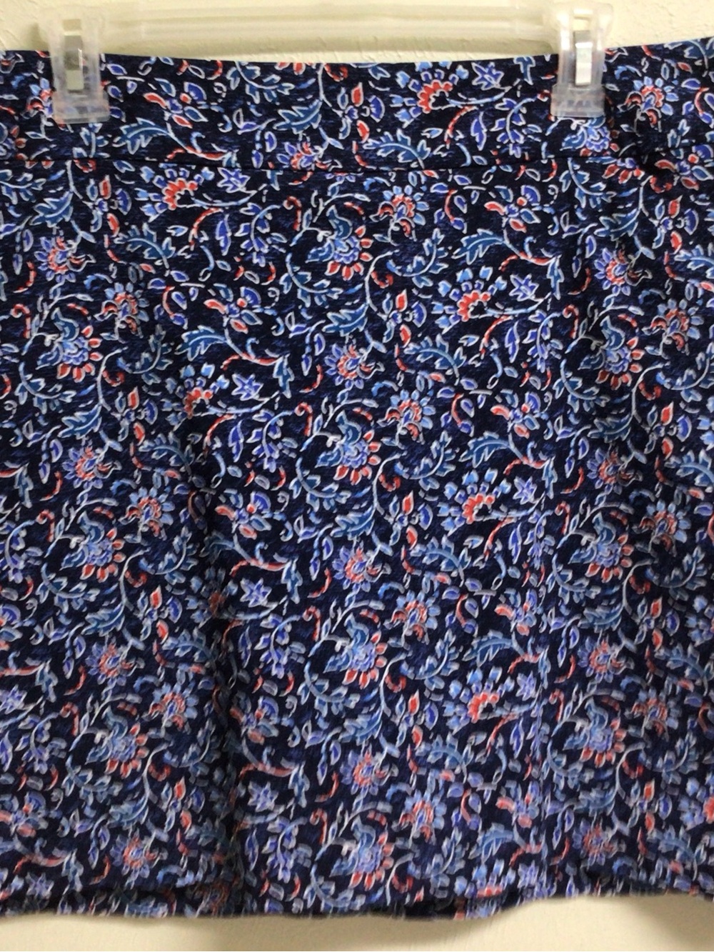 Coral Bay Navy Floral Skort with Blue and Red Accents - Picture 2 of 7